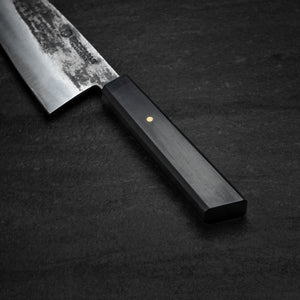 205mm Chefs Knife. San Mai AUS10 Stainless. Ebony Handle. Rosewood Ferrule - Nacionale Bladeworks