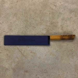 215mm Magnetic Knife Guard. Denim Blue PU - Nacionale Bladeworks