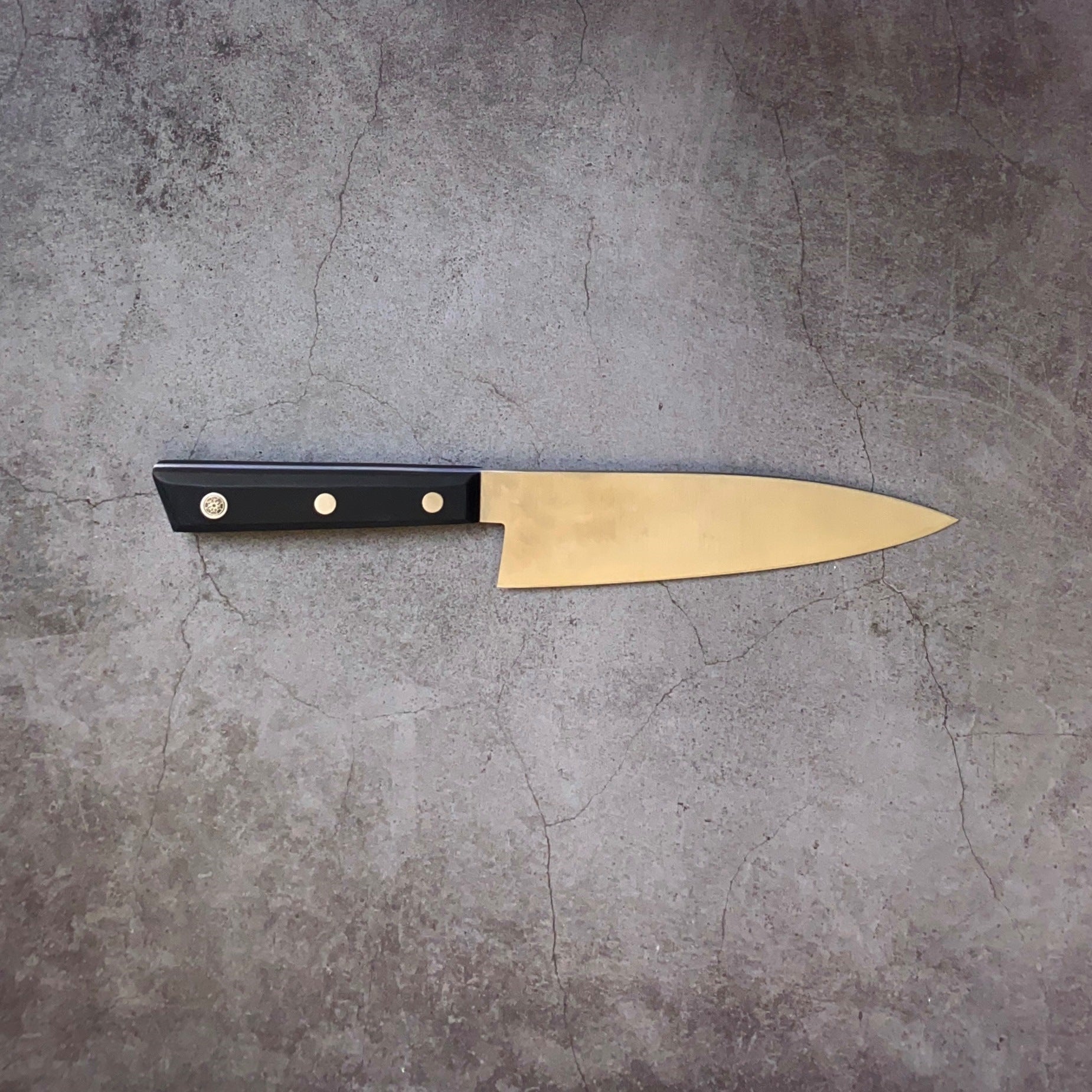 B-STOCK 180mm Chef's Knife. Full Tang. Black G10 Scales - Nacionale Bladeworks