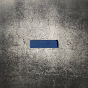 165mm Magnetic Knife Guard. Denim Blue PU - Nacionale Bladeworks