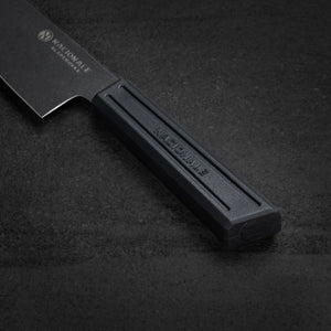 180mm Bunka. Black Stonewashed AUS8. Black Recycled Plastic Skateboard Material Handle