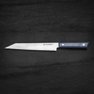 B-STOCK (20% Off). 215mm Bread Knife. Sandvik 14c28n. Full Tang. Navy G10 - Nacionale Bladeworks
