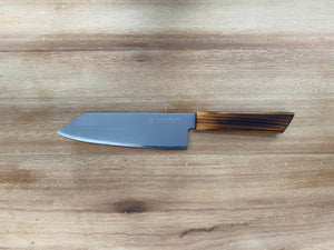 Limited Edition 180mm Bunka. Roasted Hinoki Handle - Nacionale Bladeworks