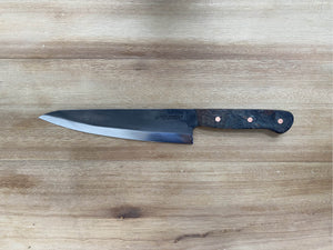 Limited Edition 215mm Western Gyuto. Stabilized Elder Burl Handle - Nacionale Bladeworks